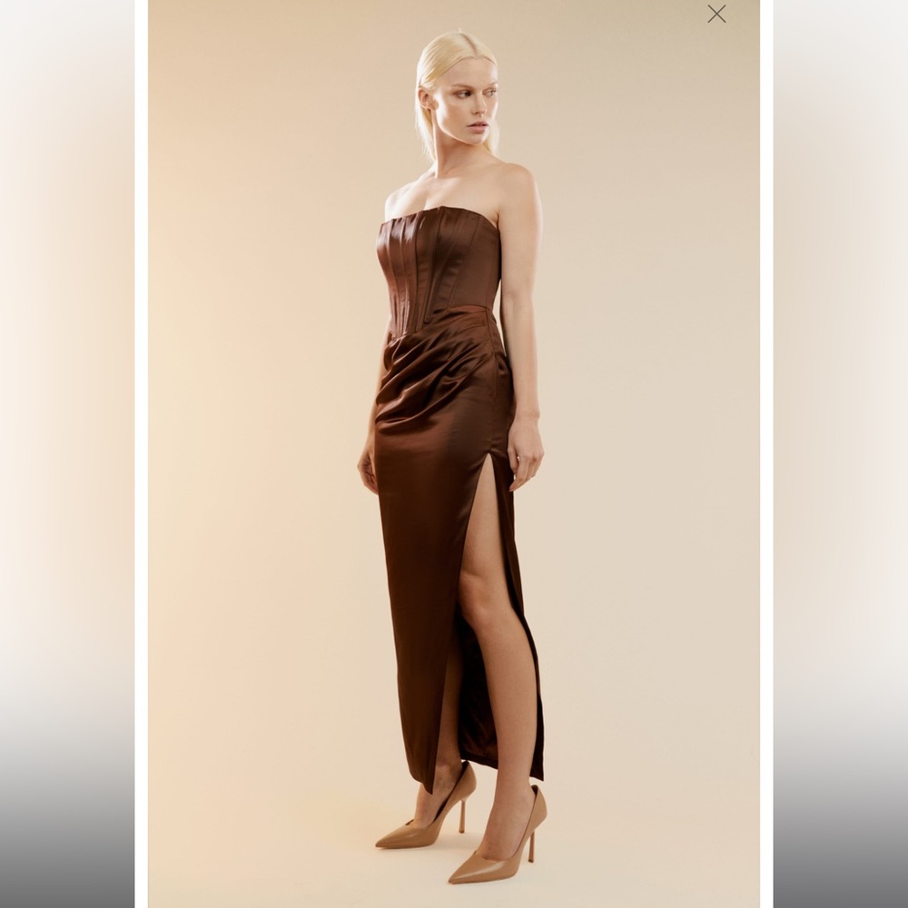 Everlasting satin midi dress